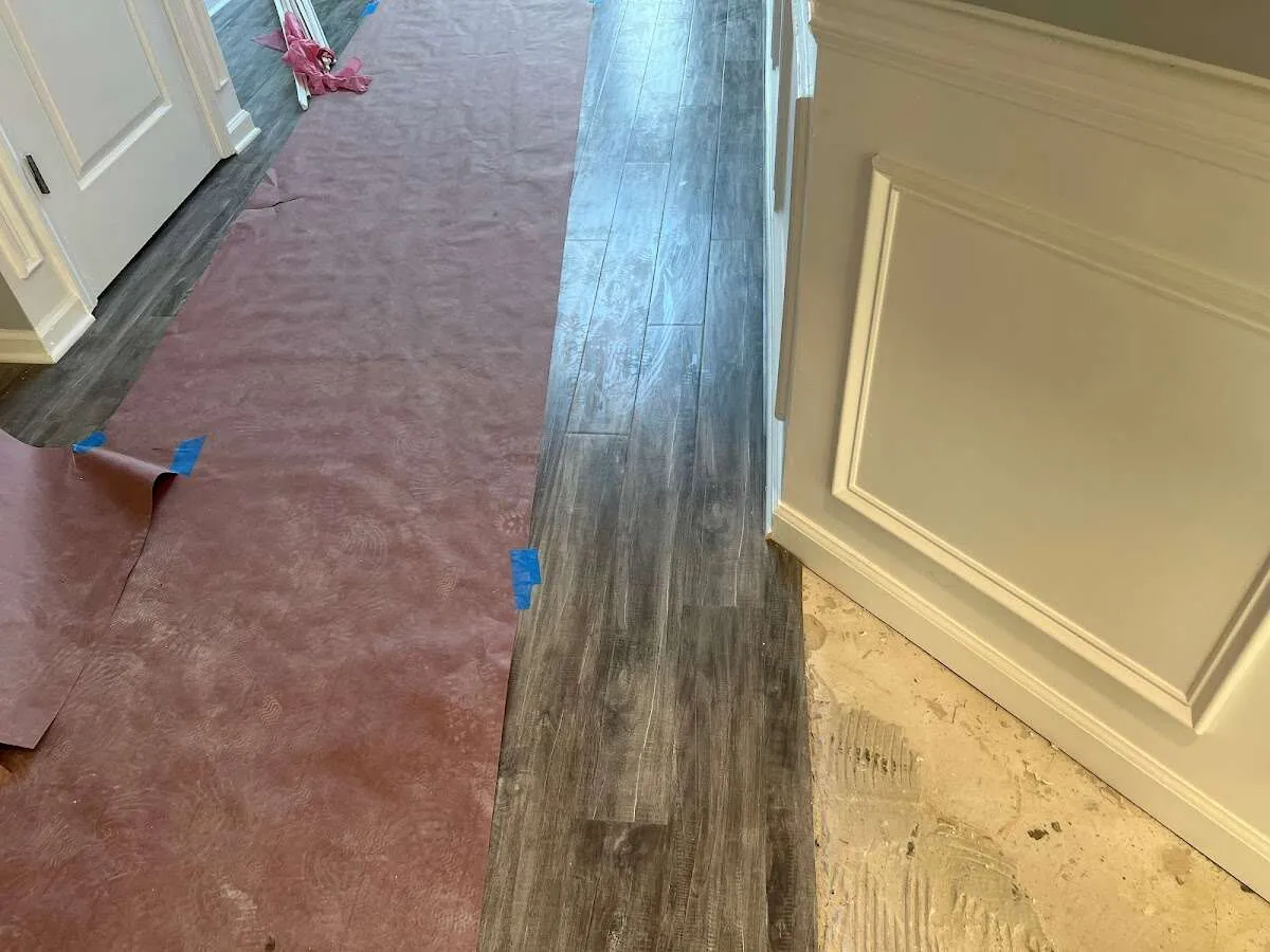 Completed marble shower restoration in La Porte